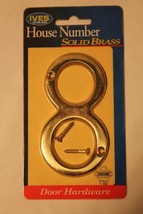 IVES SCHLAGE Solid Brass House Number &quot;8&quot; EIGHT New vintage (June 2000) ... - $7.92