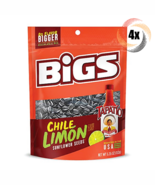 4x Bigs Chile Limón Flavor Sunflower Seed Bags 5.35oz Do Flavor Bigger! - $29.55 CAD