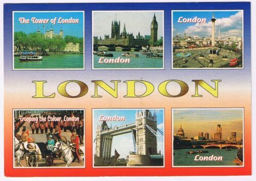 Primary image for Postcard London England UK Tower of London Trooping The Colour Multi View