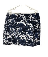 SC &amp; Co Tummy Control Floral Skort Womens Size XL White Navy Blue Skirt ... - £19.34 GBP