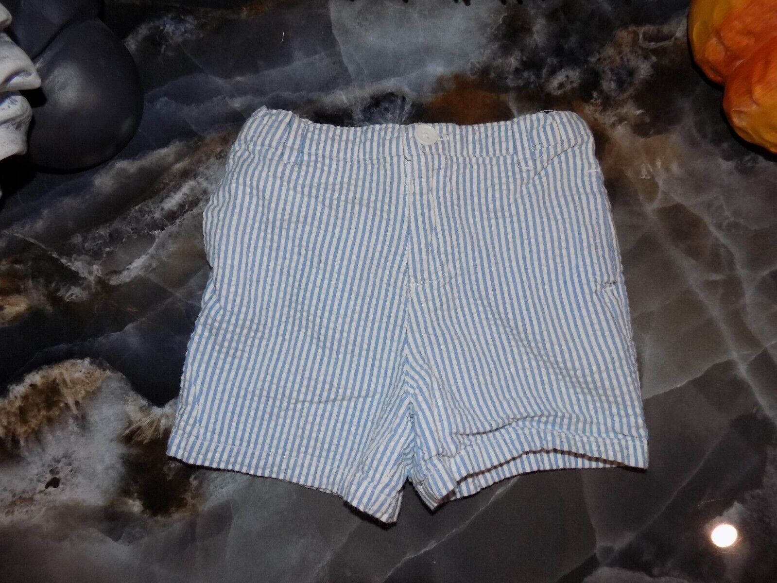 Hartstrings Blue &amp; White Striped Shorts Size 18M Boy&#39;s - $13.80