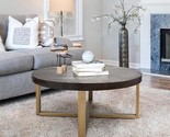 Round Coffee Table, 36 Coffee Table For Living Room Rustic Wood Cocktail... - $463.99