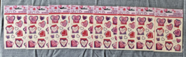 Unique Industries Valentine&#39;s Day Sticker Sheets Lot of 8 SKU - £35.17 GBP