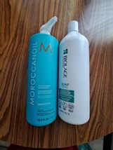 Moroccanoil Smoothing Shampoo 33.8oz Biolage 33.8 Scalp Sync - £59.27 GBP