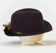 Geiger Tyrolean Wool Fedora Hat Sz 7 56 Orvis Bavarian Alpine Feather Tr... - $56.62