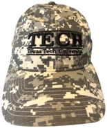 TECH texas tech university grey camo cotton strapback adjustable hat by ... - $14.90 CAD