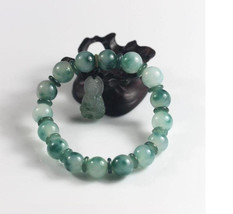 Free Shipping -  handmade dark green jadeite bracelet ,  Grade AAA Natur... - £18.38 GBP