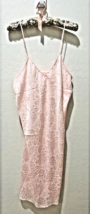 Vintage Light Pink Damask Chemise Midi Sleeveless Nightgown - $18.80