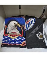 VTG Harley Davidson Handkerchief Bandana 21x21 Eagle Flag + Miller Lite ... - €20,79 EUR VTG Harley Davidson Handkerchief Bandana 21x21 Eagle Flag + Miller Lite ... - €20,79 EUR
