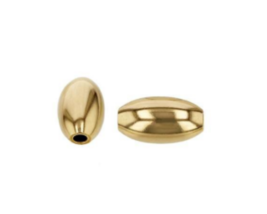 14K Gold Filled Ovel bead    **** PRICE FOR 1 BEAD **** - £2.86 GBP