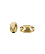 14K Gold Filled Ovel bead    **** PRICE FOR 1 BEAD **** - $92.25 MXN
