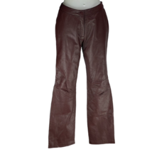 COPPER KEY Pants Smooth 100% Genuine Leather Jeans Junior Size 7 Vintage - £21.17 GBP