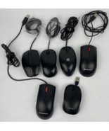 6 x Assorted Corded Mouse Lot - CHERRY GENTIX, 2 x Lenovo, Dynex, HP, Ke... - $633.03 MXN