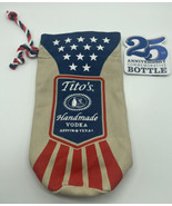 Titos Vodka 25th Anniversary Embroidered Canvas Drawstring Bag American ... - £5.67 GBP