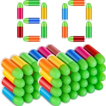 80 Pieces Toy Gun Bullets Mixed Color Rubber Bullets Glow In The Dark Rubber Bul - £15.97 GBP