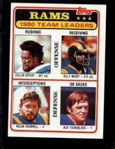 1981 Topps #39 Cullen BRYANT/BILLY WADDY/NOLAN CROMWELL/JACK Youngblood *X33207 - £1.35 GBP