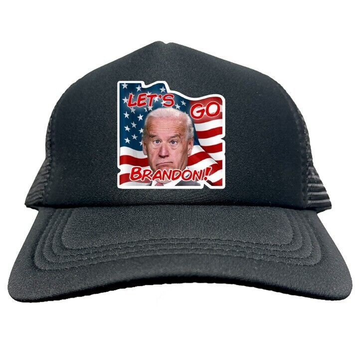 LET&#39;S GO BRANDON BIDEN FUNNY Trucker Cap Foam Baseball Cap Hat Mesh HF0174 - $19.99