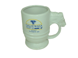 California Cup II Saturday Nov 9 1991 Horse Racing Cup Mug Vintage Equestrian - £9.54 GBP