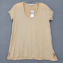 H by Bordeaux Womens Shirt Size XS Tan Desert Gold Stretch Preppy Scoop ... - $15.30