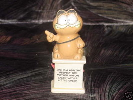 Enesco Garfield About Life Ceramic Figurine With Tags  - £38.92 GBP