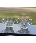 Creamer &amp; Sugar EAPG Imperial Glass Ohio NUCUT Antique - $38.03 CAD