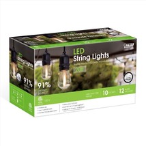 Feit Electric LED Edison Light String Clear 20ft 10 lights Heavy Duty 1W... - $101.99