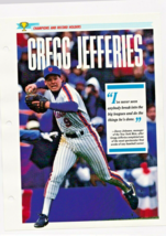 Gregg Jefferies 1989 Champions &amp; Record Holder 8&quot; X 10&quot; Photo Sheet Sports - $5.73