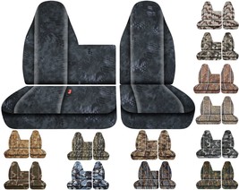 Fits 2005-2010 Hino 145/165/185 truck 40/60 bench seat covers camouflage - £86.19 GBP