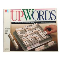 Upwords Board Game Milton Bradley Vintage COLLECTIBLE 1988 Complete 8x8 grid - £10.11 GBP