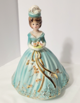 RARE Josef MAID OF HONOR Blue Dress Brides &amp; Bridesmaids Series 9&quot; Tall EUC - $162.36