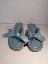 New Womens Sandals Size 6 Blue Soft Bow Flip Flops Comfort Bed Dress Tim... - £11.37 GBP