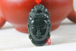 Free shipping - Good Luck  jade carved Buddhist Bodhisattvas / Buddhist Kwan-Yin - £15.81 GBP