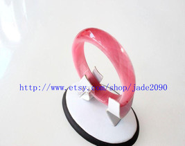 Free shipping - Natural pink tiger eye stone charm bangle ( custom size ... - £31.97 GBP