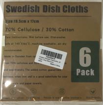 6 Pk. Fintale Swedish Dishcloths for Kitchen Grey Morocco Reusable Paper Towels image 3