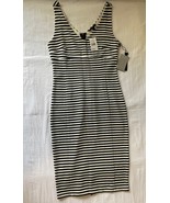 Felicity &amp; Coco Women&#39;s Black/White Venisia-Striped Dress Size M - e752 - $1,787.93 MXN