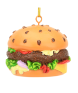 NO PACKAGING - Hamburger Delicious Food Resin Christmas Ornament Decoration - $10.00