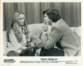 Pretty Twiggy John Davidson Show 1980 Original TV Photo - $9.95