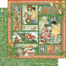 Graphic 45 Christmas Magic Collection 12 X 12 DOUBLE-SIDED (2pc) - £1.59 GBP