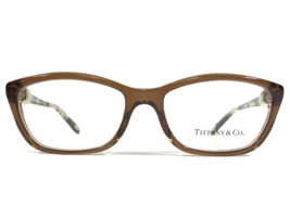 Tiffany &amp; Co. Eyeglasses Frames TF2074 8255 Clear Brown Tortoise 52-16-135 - £133.50 GBP