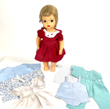 Terri Lee Doll 16&quot; Blonde Vintage 1950s Clothes Lot Dress Shirt Pants Jacket - £120.40 GBP