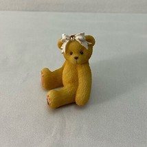 Avon Cherished Teddies Little Sparkles Mini Figurine November Topaz 1998 - $24.75