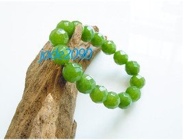 Free Shipping -  Grade AAA Natural Green Jadeite Jade charm Bracelet (ad... - £23.59 GBP