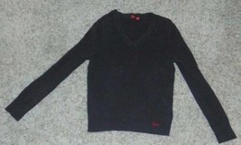 Womens Sweater Espirit Brown V-Neck Long Sleeve Shirt Top-size XL - £8.52 GBP