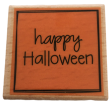Studio G Rubber Stamp Happy Halloween Card Making Words Sentiment Fall Holiday - £3.15 GBP