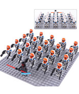 Star Wars 332nd Company Ahsoka&#39;s Clone Trooper Army Lego Moc Minifigures... - £26.30 GBP