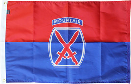 10th Mountain Division - 2&#39;X3&#39; Nylon Flag - £35.88 GBP