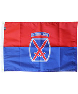 10th Mountain Division - 2&#39;X3&#39; Nylon Flag - £35.65 GBP