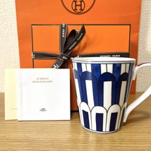 Hermes Bleus d&#39;Ailleurs Mug cup blue dinnerware 006 tableware No.3 - £631.71 GBP