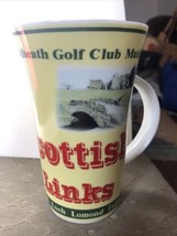 Golf Mug Scottish Links Prestwick Club, Royal Blackheath, Lock Lomond,Turnberry - £10.18 GBP