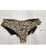 Time And Tru Womens Leopard Print Bikini Bottoms Plus 2X Low Rise Ruched... - €12,35 EUR